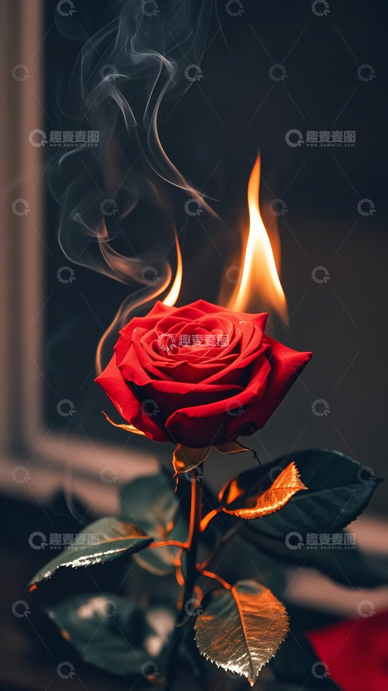 高清大图下载【趣麦麦图】盛开的玫瑰花月季花