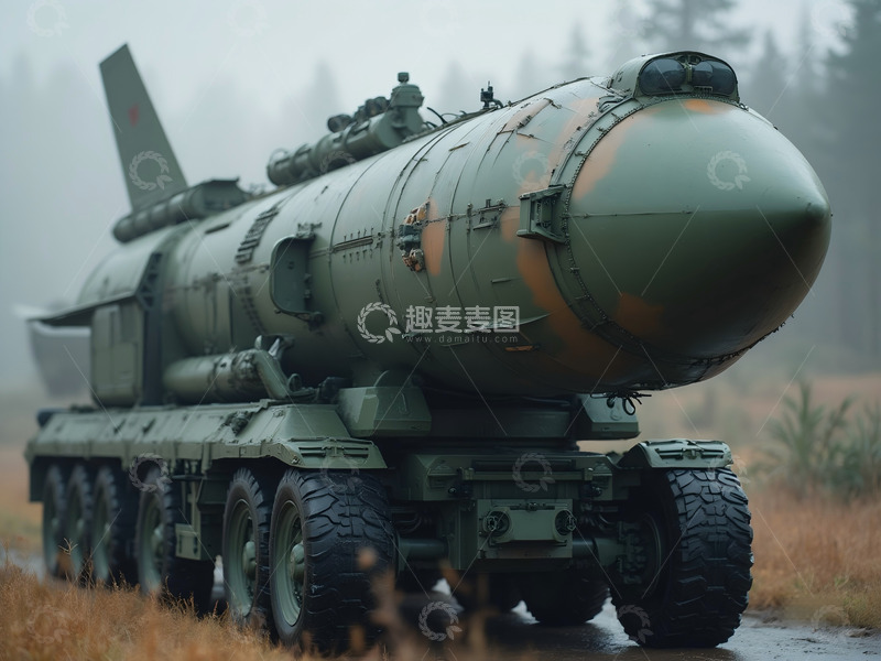 高清大图下载【趣麦麦图】洲际弹道导弹 