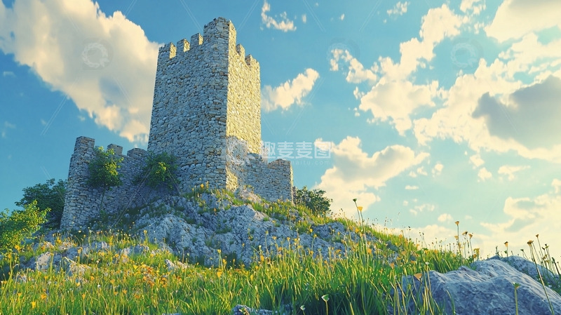 高清大图下载【趣麦麦图】山顶古堡