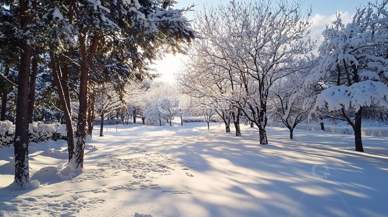 高清大图下载【趣麦麦图】冬日雪景