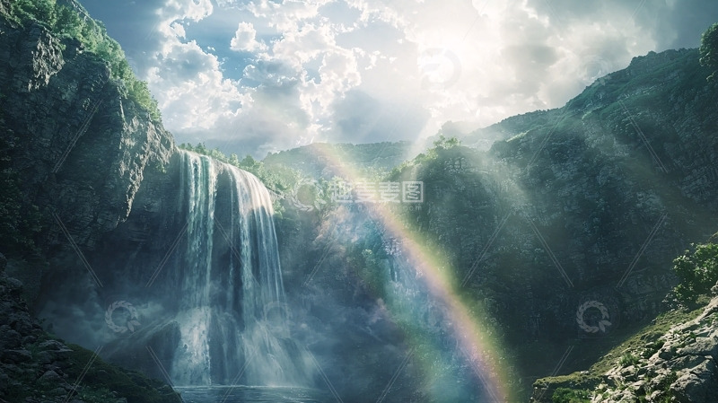 高清大图下载【趣麦麦图】瀑布6