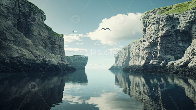 高清大图下载【趣麦麦图】峡湾