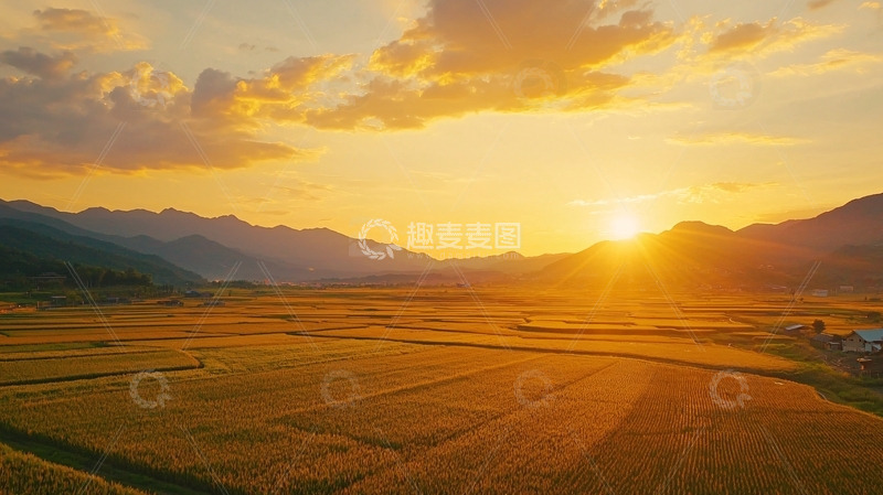 高清大图下载【趣麦麦图】夕阳西下