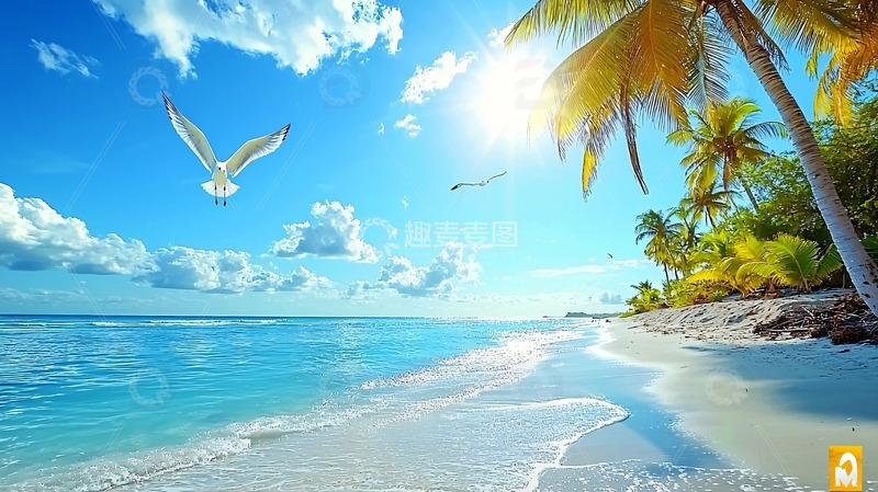 高清大图下载【趣麦麦图】热带海滩风景