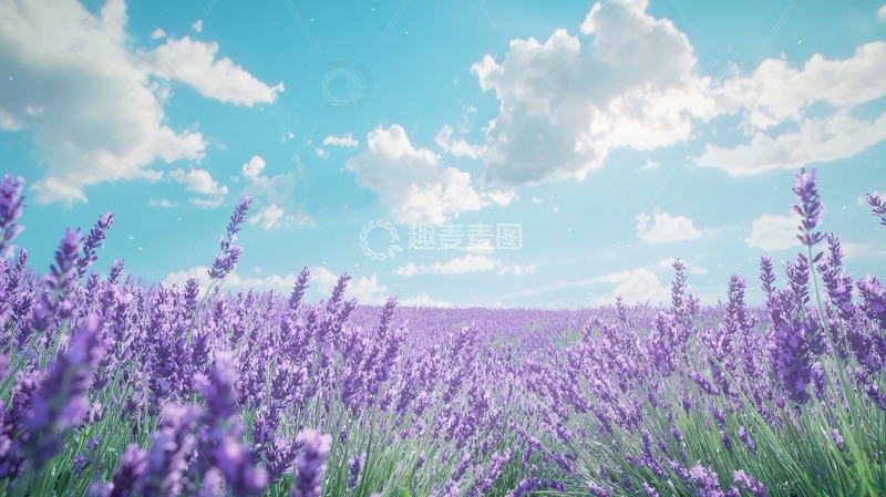 高清大图下载【趣麦麦图】薰衣草田