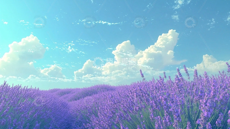 高清大图下载【趣麦麦图】薰衣草田