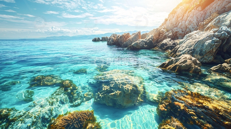 高清大图下载【趣麦麦图】阳光沙滩碧海