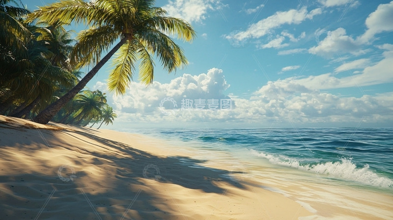 高清大图下载【趣麦麦图】热带海滩风景图
