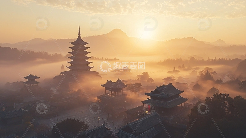 高清大图下载【趣麦麦图】日出