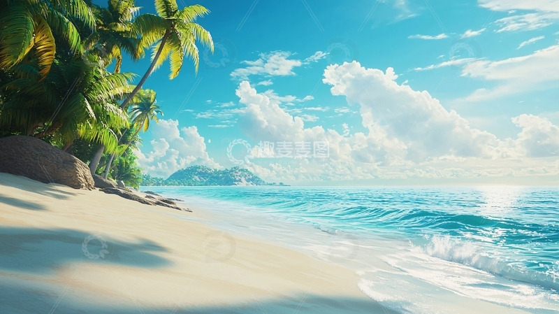 高清大图下载【趣麦麦图】热带海滩风景