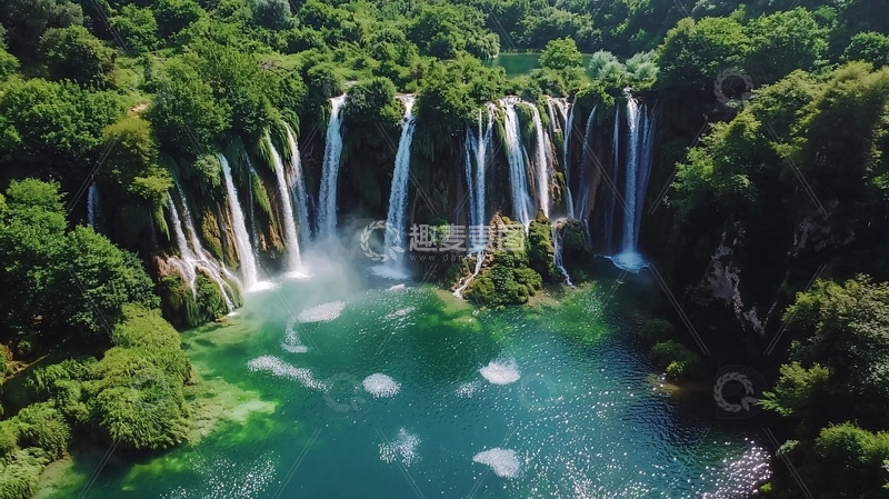 高清大图下载【趣麦麦图】瀑布7
