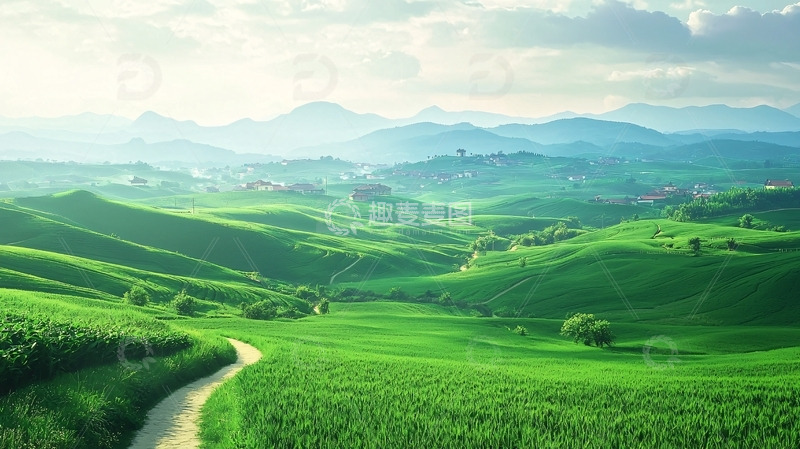 高清大图下载【趣麦麦图】绿色田园风光