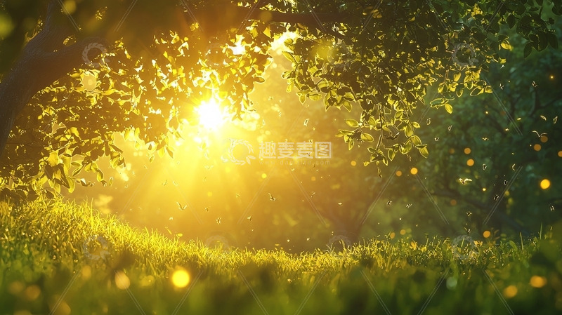 高清大图下载【趣麦麦图】阳光森林