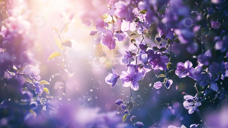 高清大图下载【趣麦麦图】紫色花海