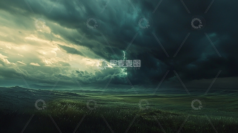 高清大图下载【趣麦麦图】暴风雨前的宁静