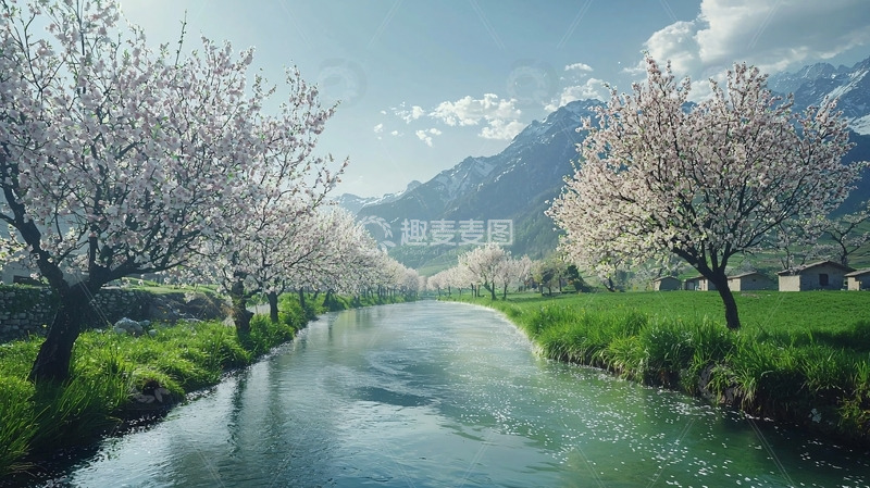 高清大图下载【趣麦麦图】杏花