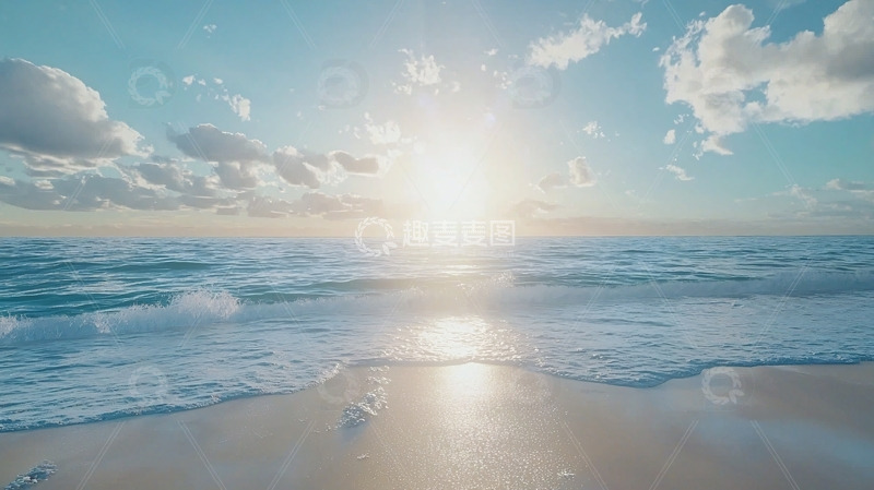 高清大图下载【趣麦麦图】阳光沙滩海浪5