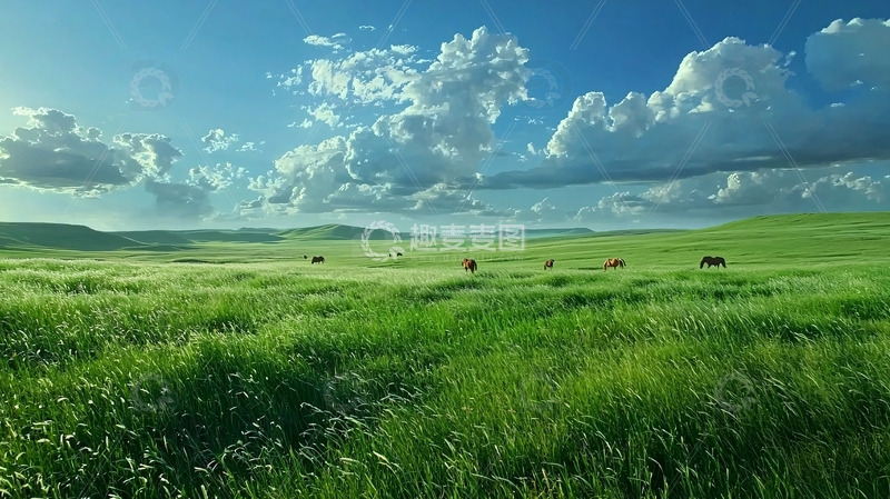 高清大图下载【趣麦麦图】草原