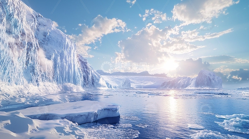高清大图下载【趣麦麦图】极地冰川雪山风景