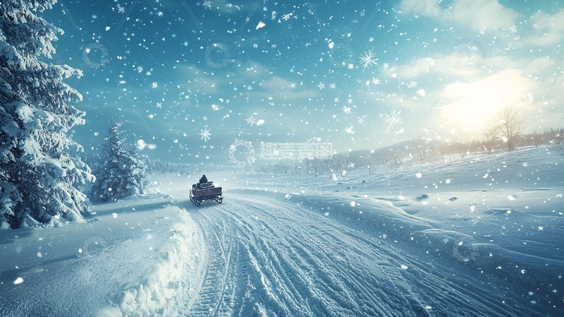 高清大图下载【趣麦麦图】雪地摩托