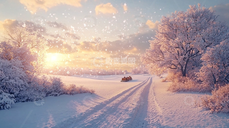 高清大图下载【趣麦麦图】冬日雪景