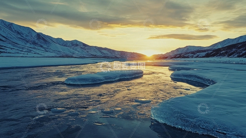 高清大图下载【趣麦麦图】冰河