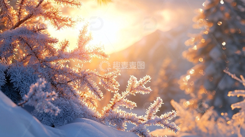 高清大图下载【趣麦麦图】冬日雪景