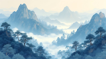  李唐万壑松风图 