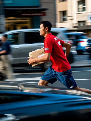 奔跑中的快递员1