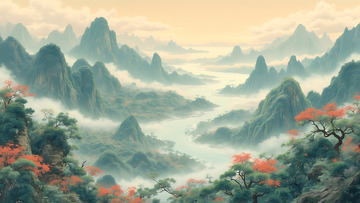  王希孟千里江山图 