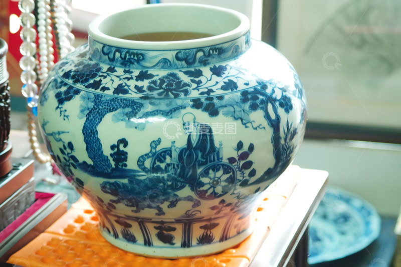 高清大图下载【趣麦麦图】元朝鬼谷子下山罐 