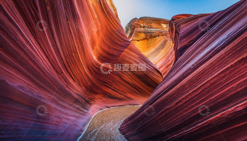 高清大图下载【趣麦麦图】奇幻绚丽的褶皱砂岩峡谷风光