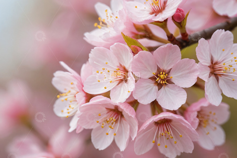 高清大图下载【趣麦麦图】春天桃花盛开微距摄影