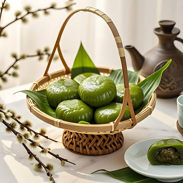 清明节青团艾草高清摄影图13