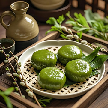 清明节青团艾草高清摄影图14