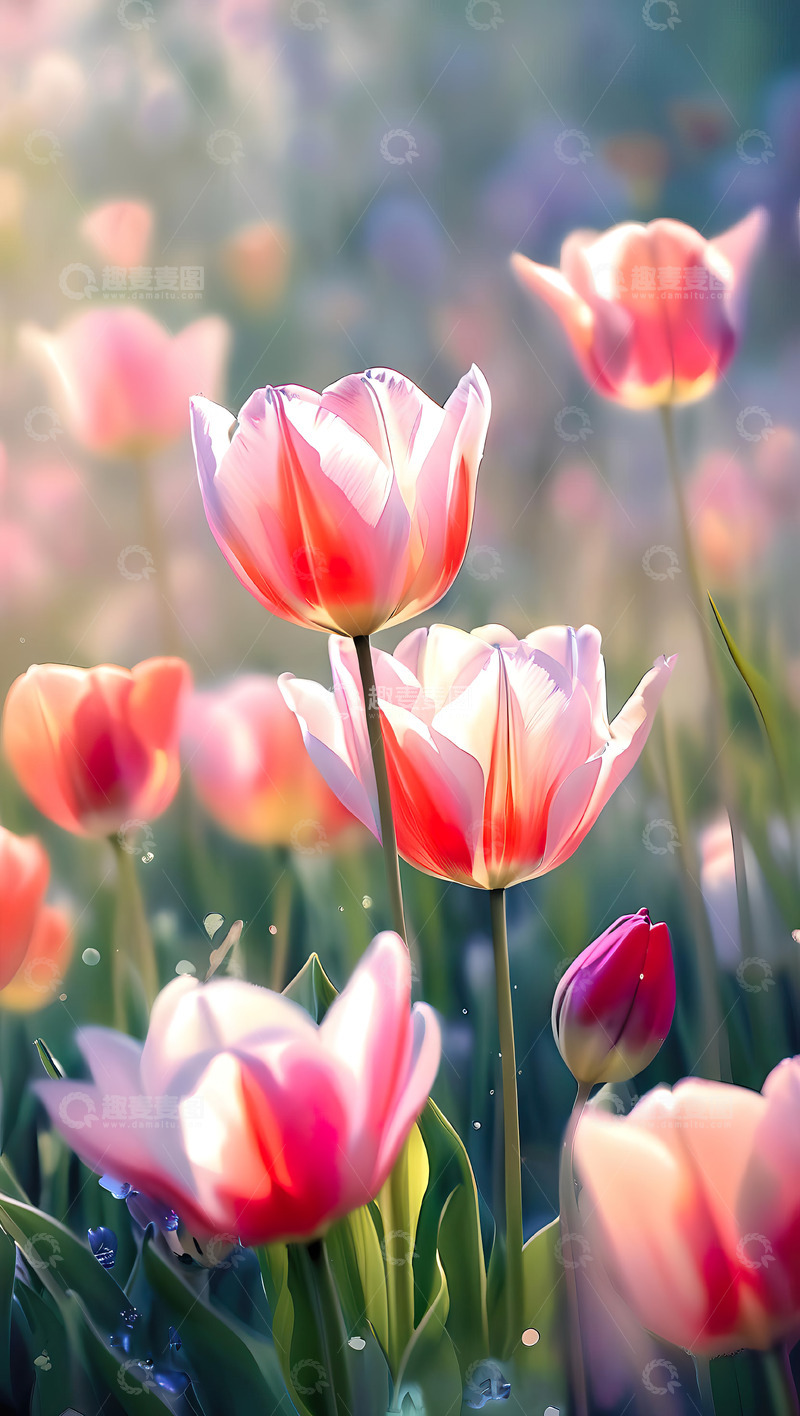 高清大图下载【趣麦麦图】唯美郁金香摄影素材4