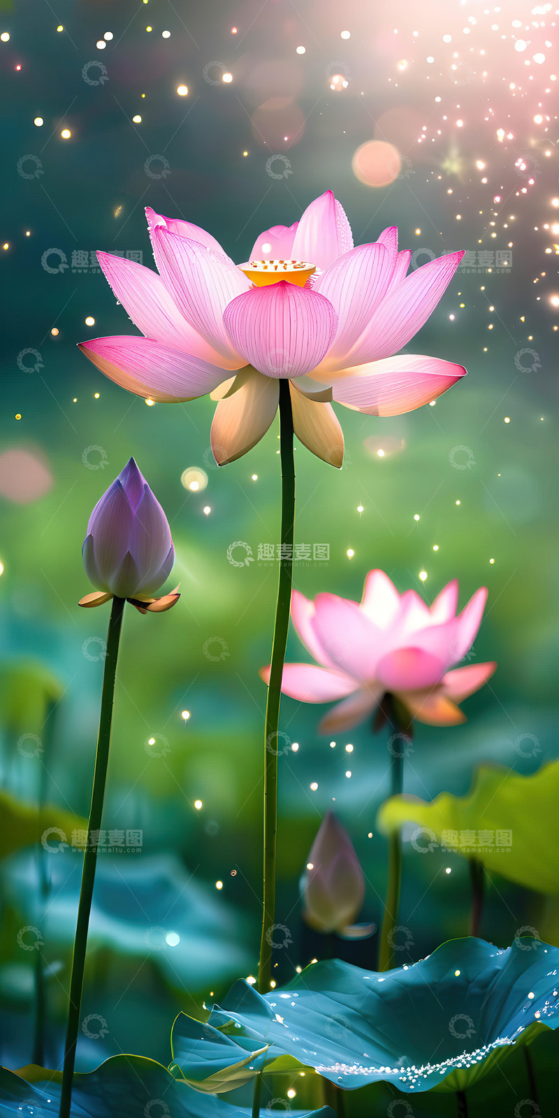 高清大图下载【趣麦麦图】夏日荷花摄影素材