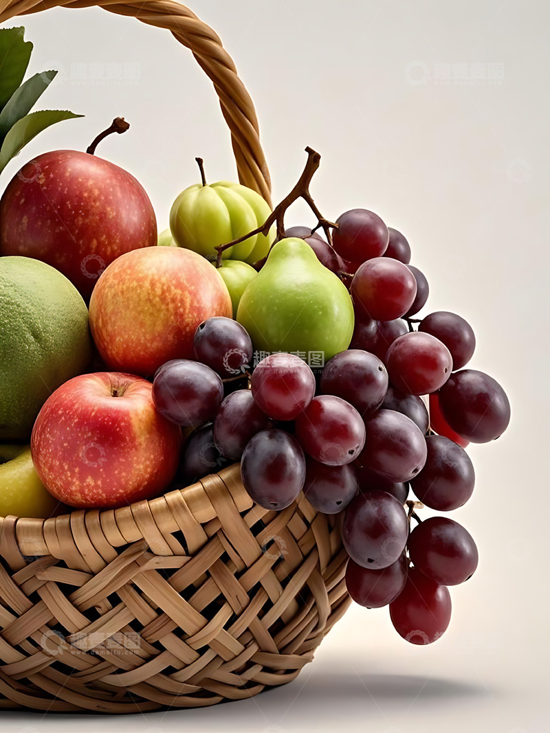 高清大图下载【趣麦麦图】新鲜水果果篮高清摄影特写6