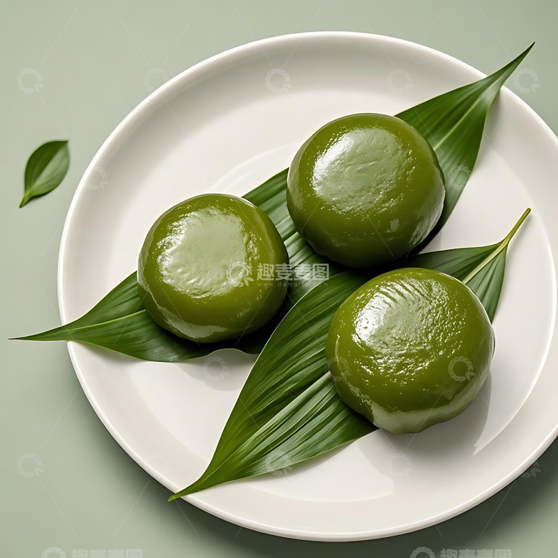 高清大图下载【趣麦麦图】清明节青团艾草高清摄影图27