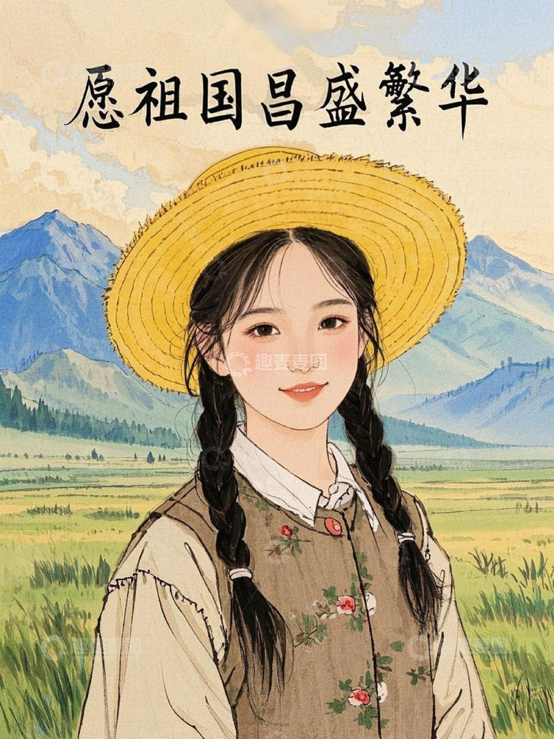 高清大图下载【趣麦麦图】可爱的小女孩3