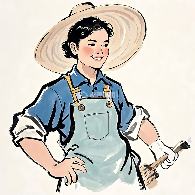 五一劳动节卡通人物