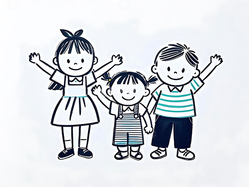 高清大图下载【趣麦麦图】六一儿童节卡通人物元素2