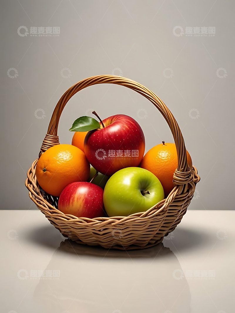 高清大图下载【趣麦麦图】新鲜水果果篮高清摄影特写7