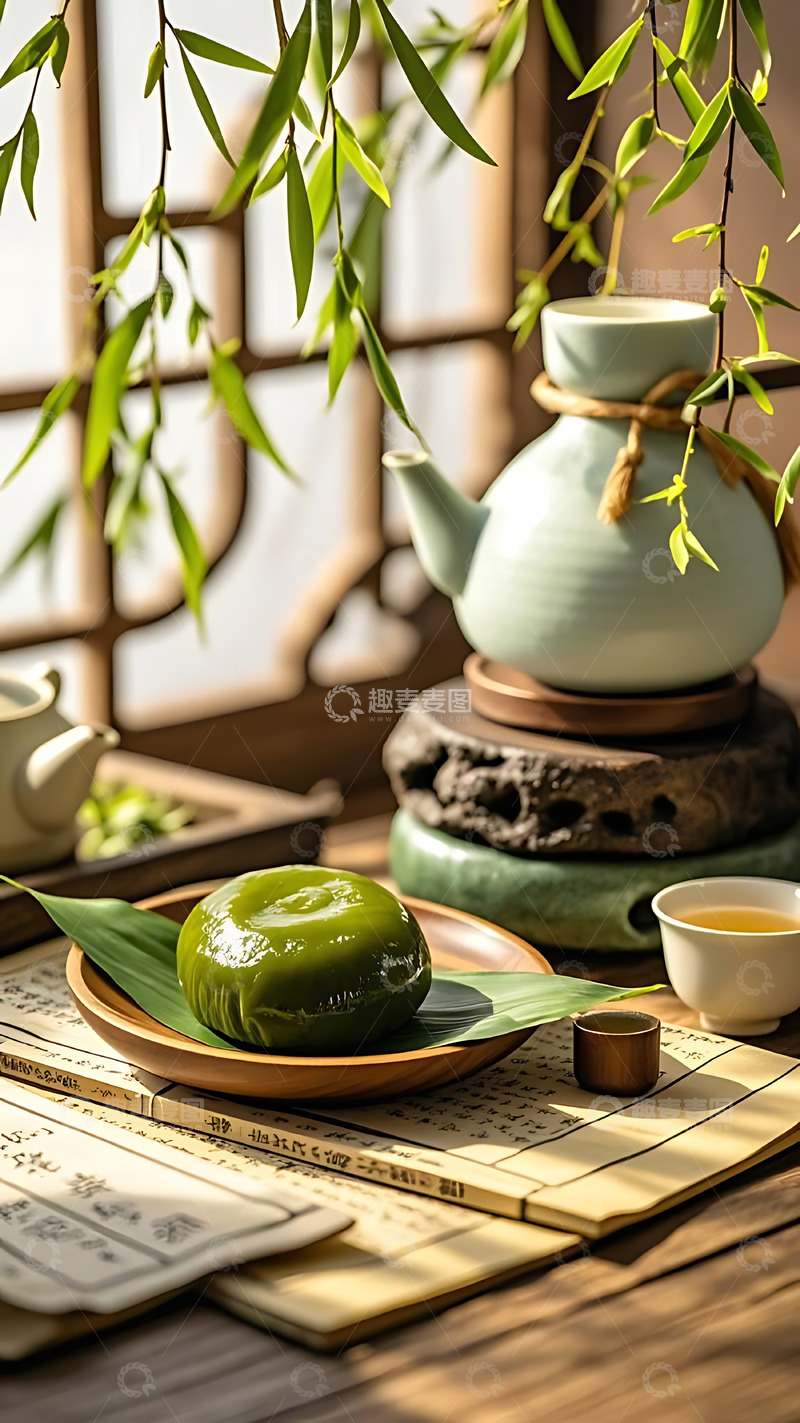 高清大图下载【趣麦麦图】清明节青团艾草高清摄影图40