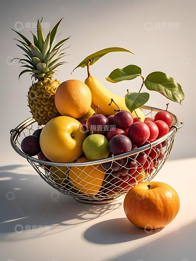 高清大图下载【趣麦麦图】新鲜水果果篮高清摄影特写19