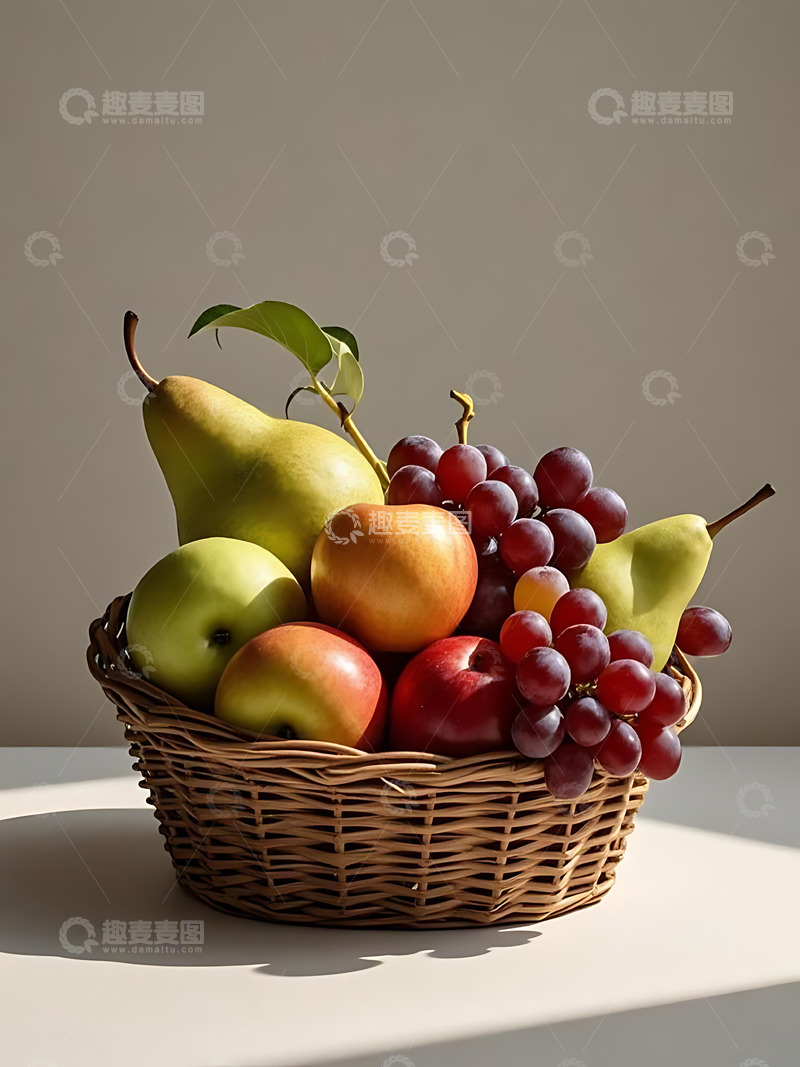 高清大图下载【趣麦麦图】新鲜水果果篮高清摄影特写25