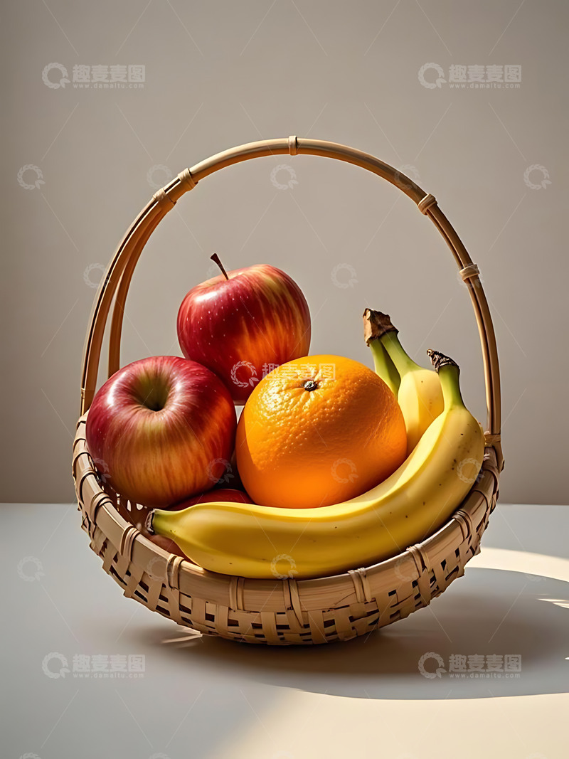 高清大图下载【趣麦麦图】新鲜水果果篮高清摄影特写4