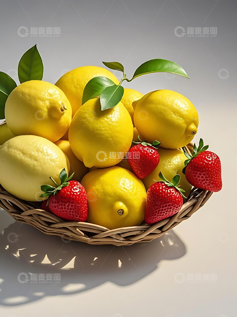 高清大图下载【趣麦麦图】新鲜水果果盘高清摄影特写