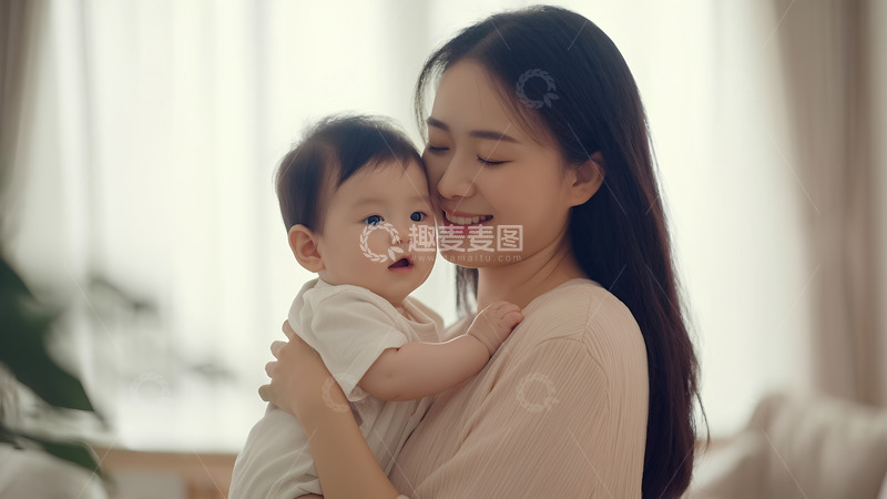 高清大图下载【趣麦麦图】母亲节妈妈和女儿人像摄影