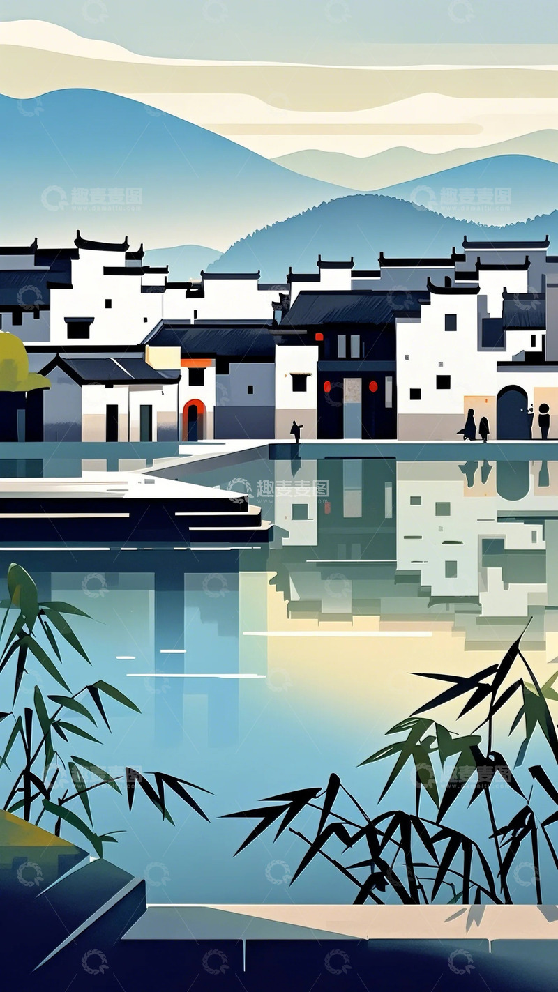 高清大图下载【趣麦麦图】建筑  西递宏村古民居5